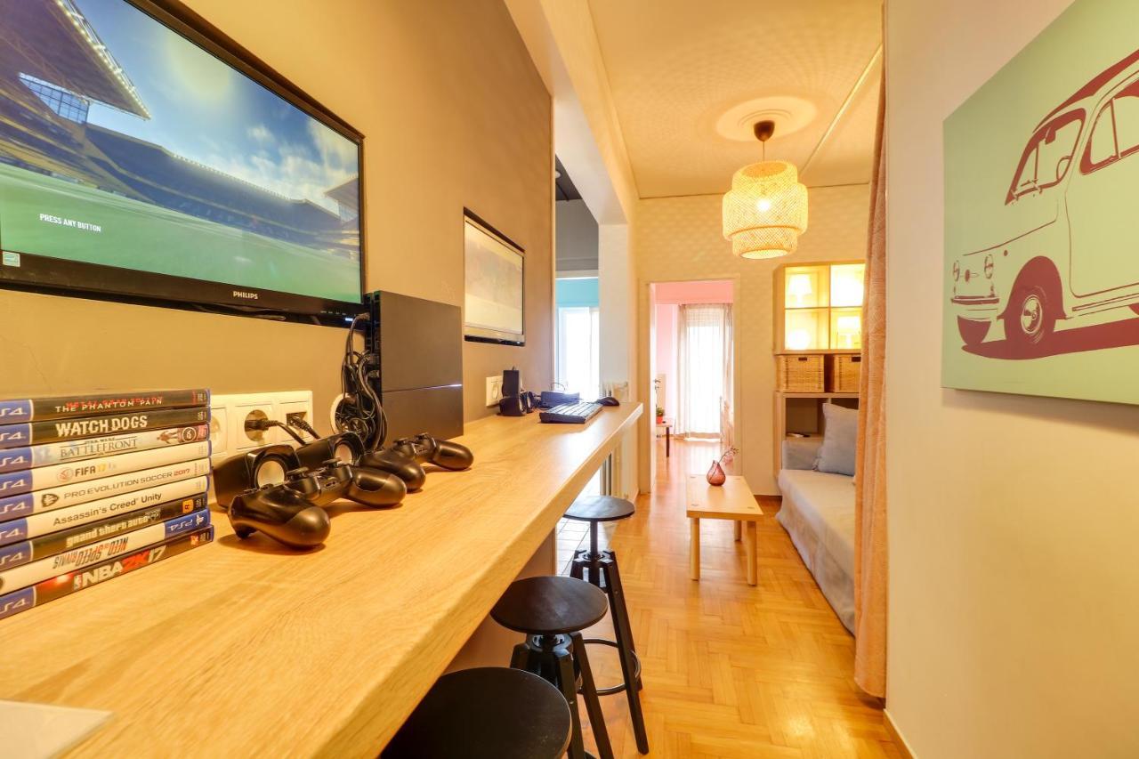 Spacious Central Flat☆3Min To Metro☆Ac|Netflix|Pc Atene Esterno foto