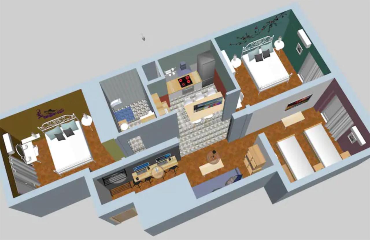 Spacious Central Flat☆3Min To Metro☆Ac|Netflix|Pc Atene Esterno foto